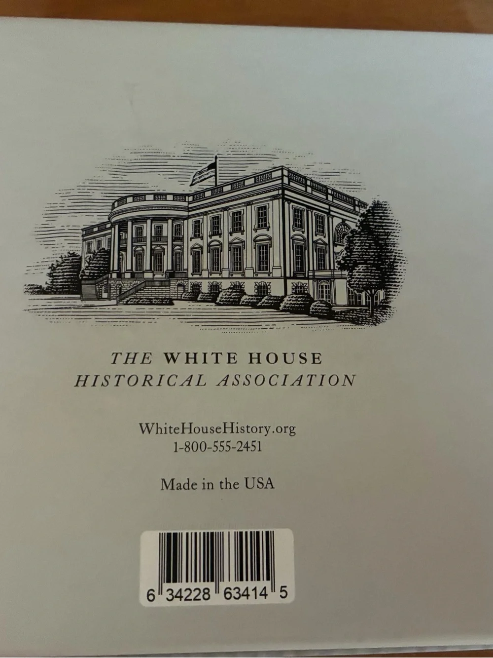 White House Historical Association 2021 Christmas Ornament Lyndon Johnson In Box